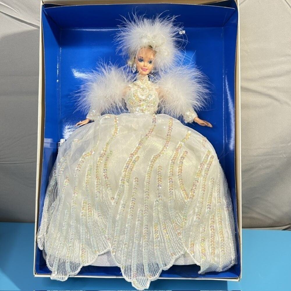 Snow Princess Blond Barbie Doll NIB